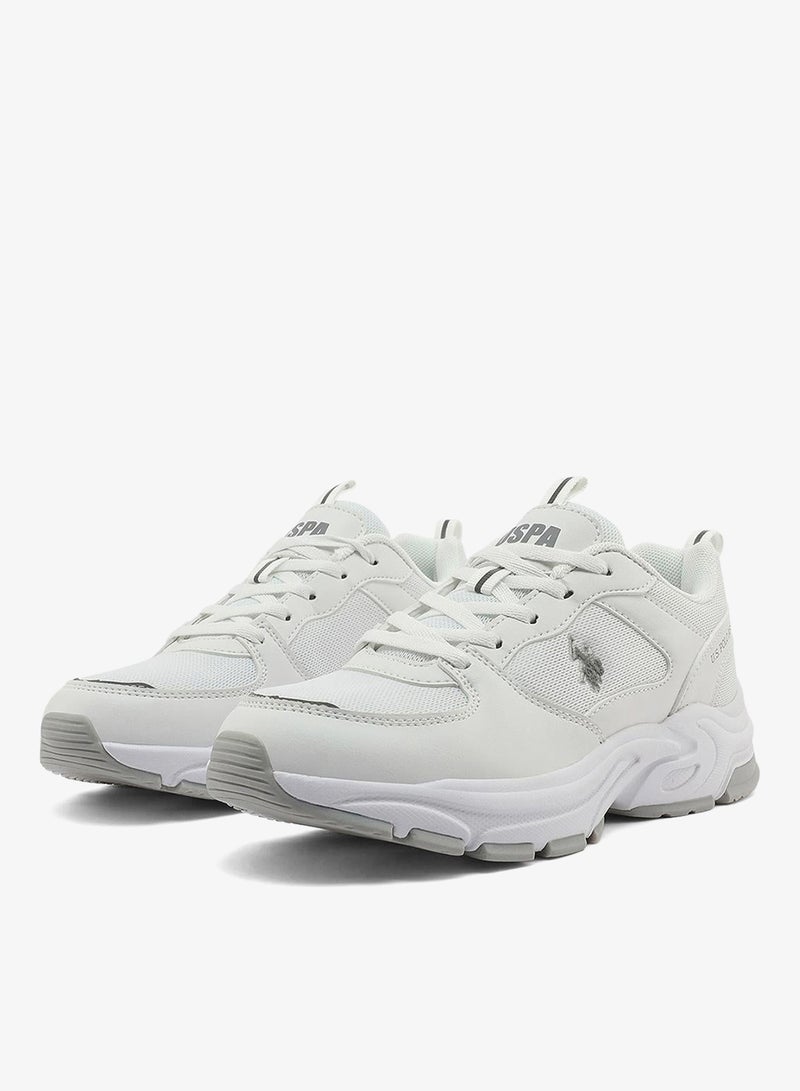 يو اس بولو اسن أحذية رياضية نسائية بيضاء بأسلوب جريء ومتين بنعل قوي للاستخدام الخارجي - Image 4